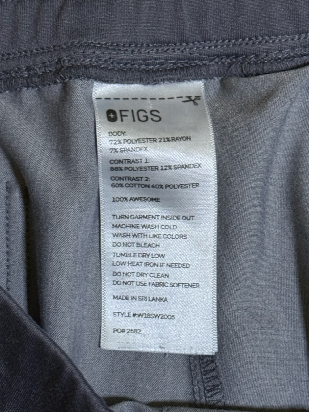 FIGS Zamora 2.0 Jogger Scrub Pants Graphite size XL - Picture 3 of 5